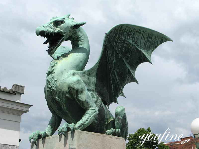 Bronze Dragon Gargoyles Statues