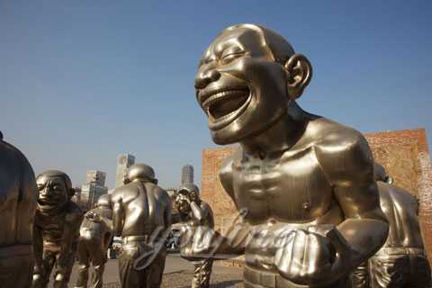 China Mirror Stainless Steel figure Sculptures