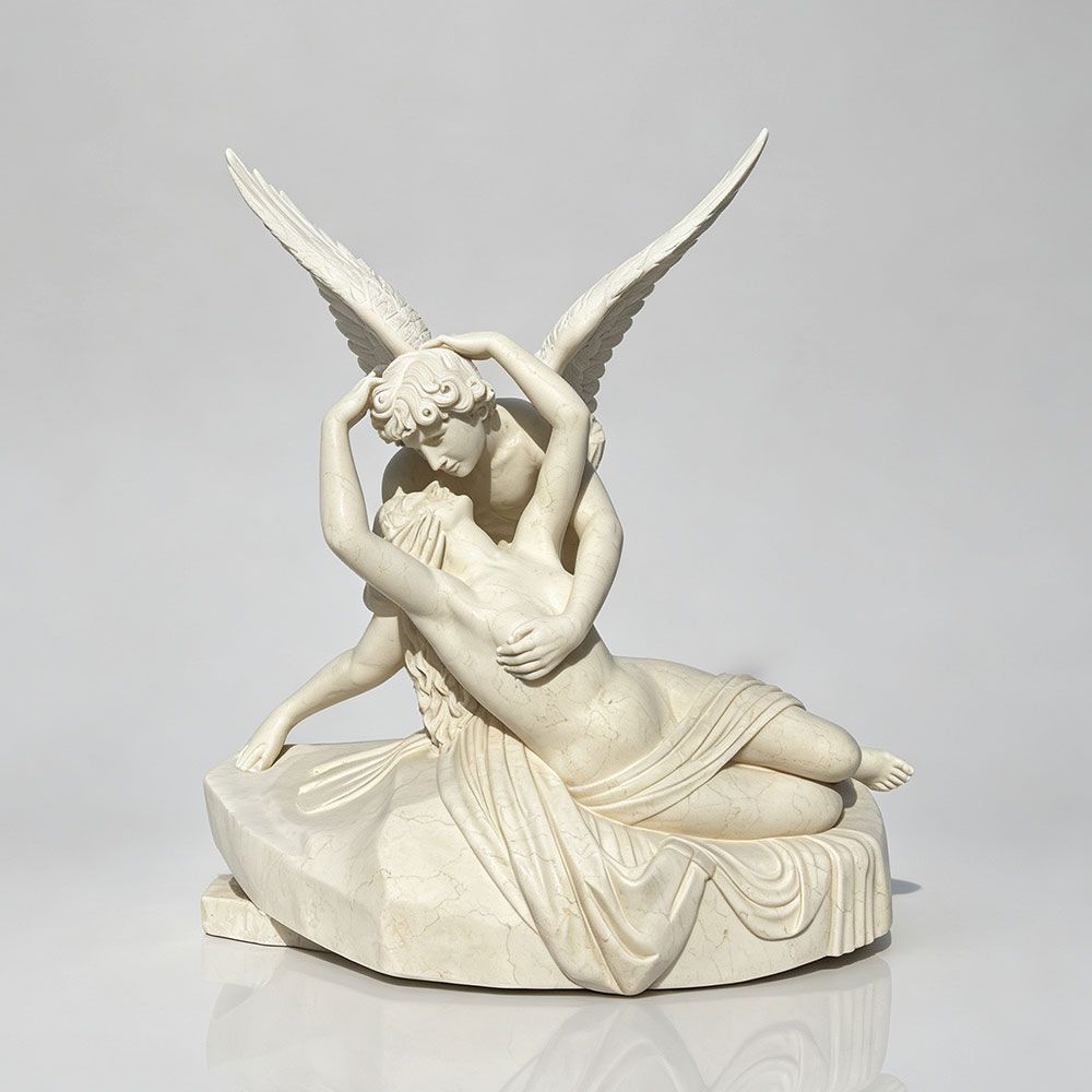 Famous Marble Sculptures Psyche Revived by Cupid’s Kiss by Canova for Sale MOKK-442