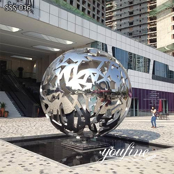 Hot Selling Abstract Stainless Steel Ball Sculpture for Outdoor for Sale