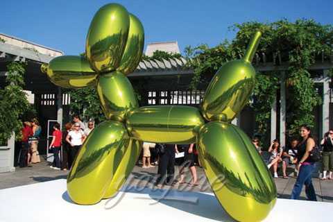 Large Outdoor Modern Metal Sculpture balloon dog in Stainless Steel for sale