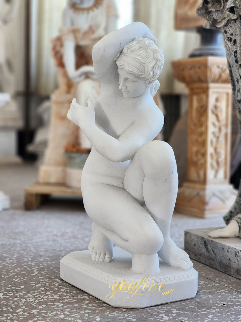 marble Crouching Venus for home decor