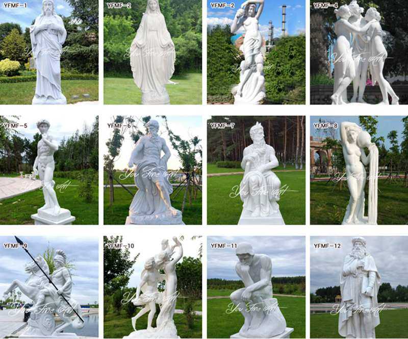 Life size marble carving Crouching Venus for home decor