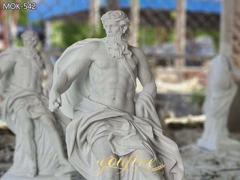 Marble Poseidon statue