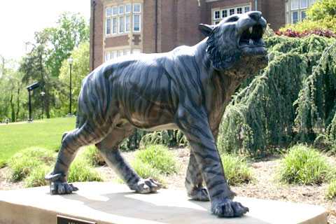 Outdoor garden tiger bronze animal statues for sale