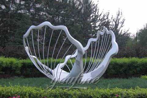 Outdoor Large Stainless Steel Sculpture for decor