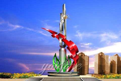 Stainless Steel Arabic Large Abstract Sculpture