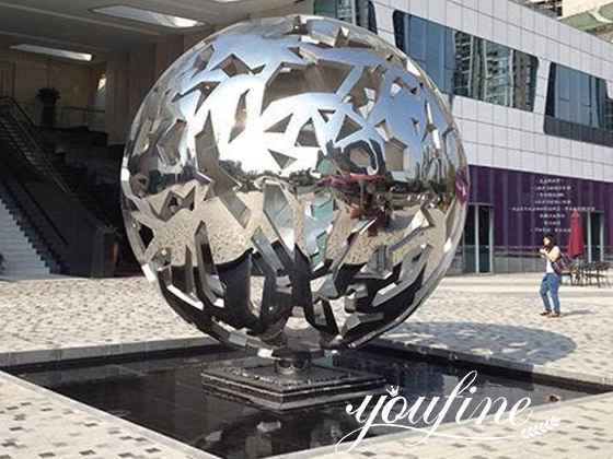 Hot Selling Abstract Stainless Steel Ball Sculpture for Outdoor for Sale