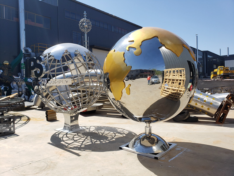 decorative large garden globe sculpture