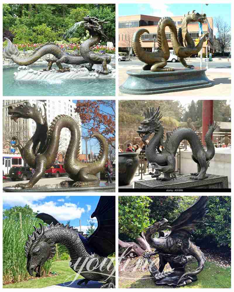 dragon statues for garden-YouFine Sulpture