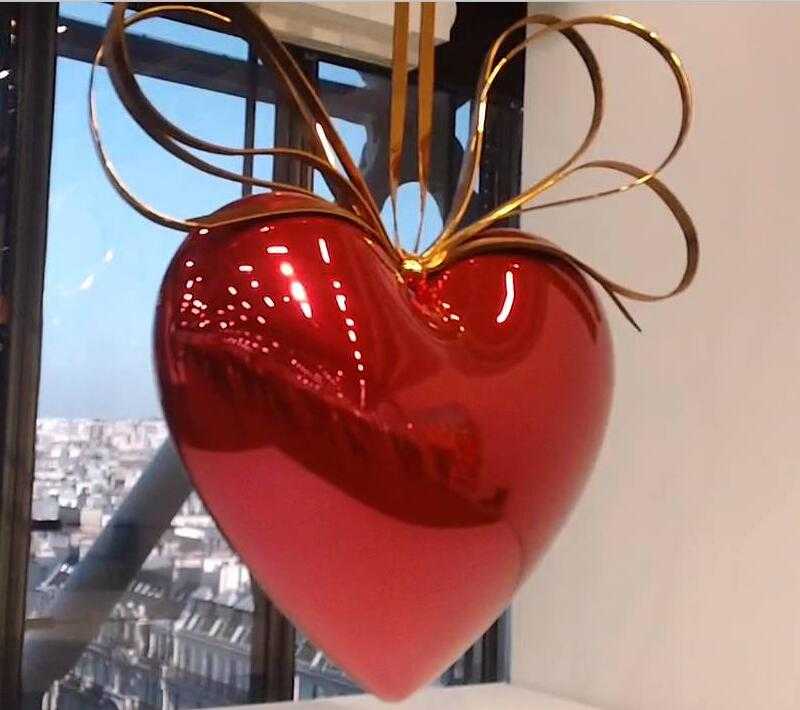 famous jeff koon art heart designs home decor for sale