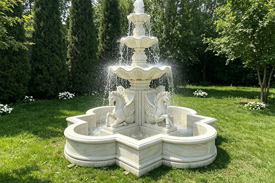 Marble Fountain of the Four Horses MOKK-84