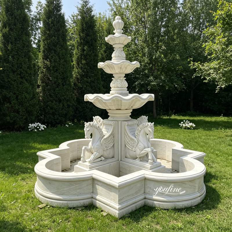 stone fountain of the four horse