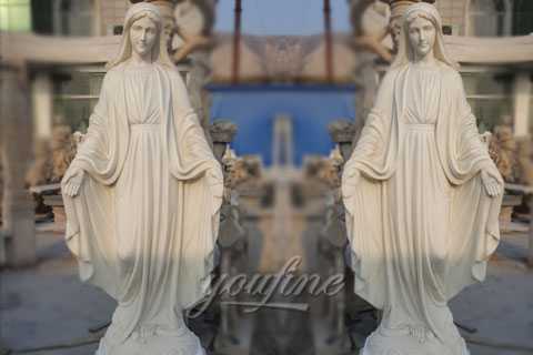 Catholic life size marble mary statues for garden
