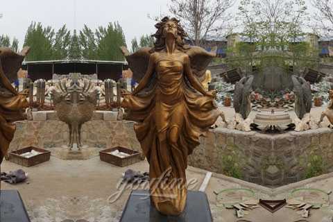 Amazing sexy angels bronze statues for sale