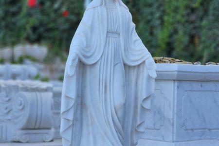 Classic Catholic Marble Mary Statues Our Lady of Grace for Garden for Sale