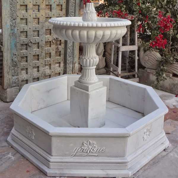 Indoor small tired marble water fountains for garden decor