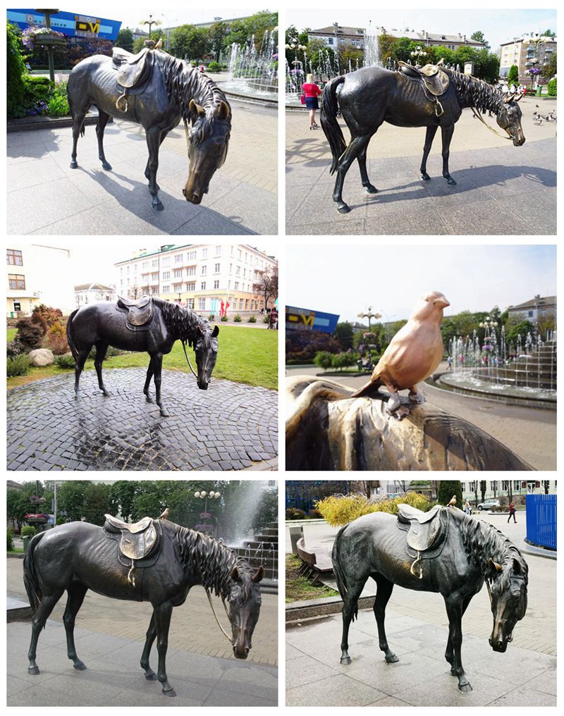 Life Size Bronze Standing Horse Sculpture