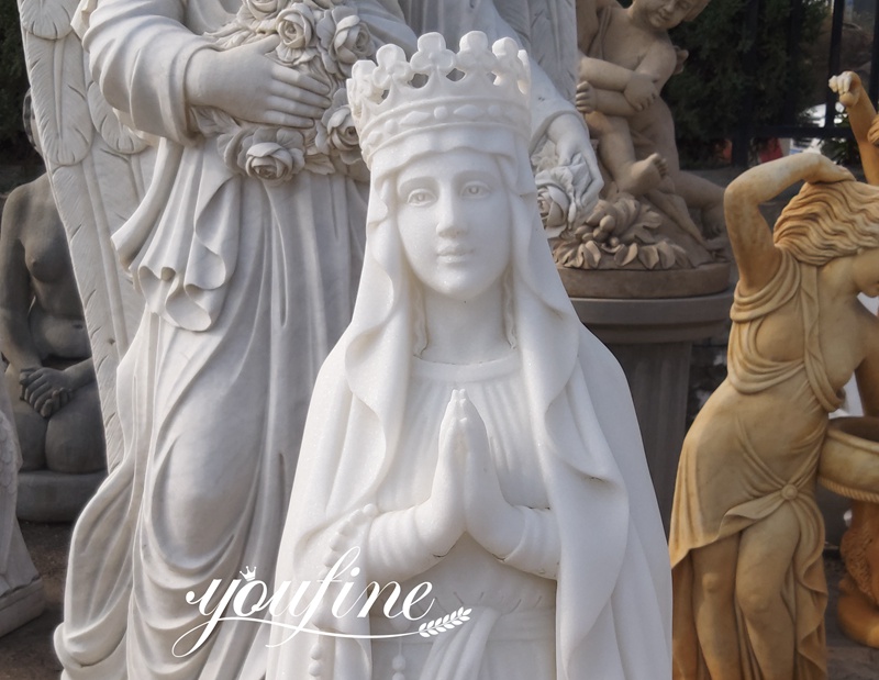 Beautiful Marble Fatima Statue