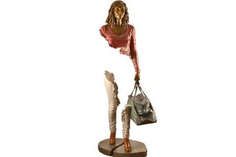 Outdoor Famous Art Bronze Traveler Sculpture for Sale