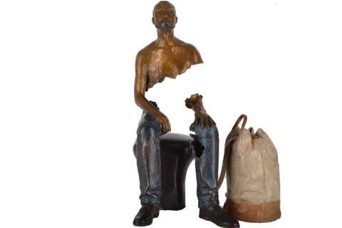 Outdoor Life Size Famous Art Bronze Traveler Sculptures for Sale