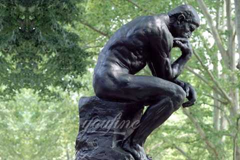 Outdoor Famous Classic Bronze The Thinker Statue for garden decor