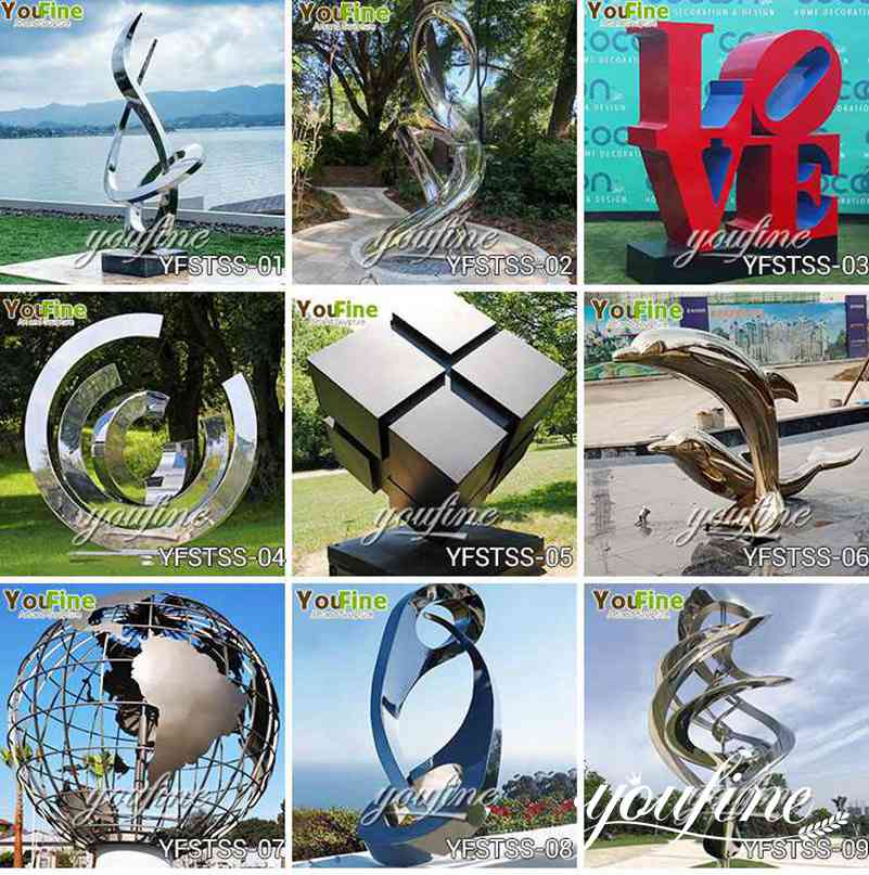 outdoor large metal sculptures