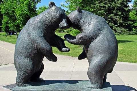 Outdoor life size garden decor bronze animal bear statue for sale-YouFine Sculpture Outdoor life size garden decor bronze animal bear statue for sale-YouFine Sculpture