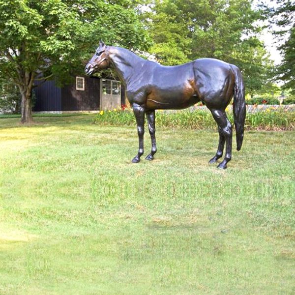 Standing horse sculpture