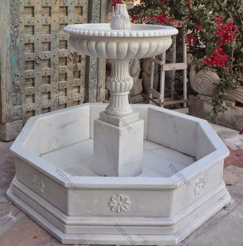 The details of Indoor small marble water fountains
