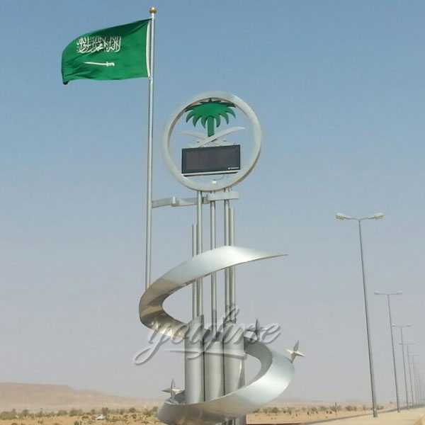 The series of Saudi Arabia giant metal art sculpture stainless steel designs outdoor-large-metal-art-sculpture--CSS-08
