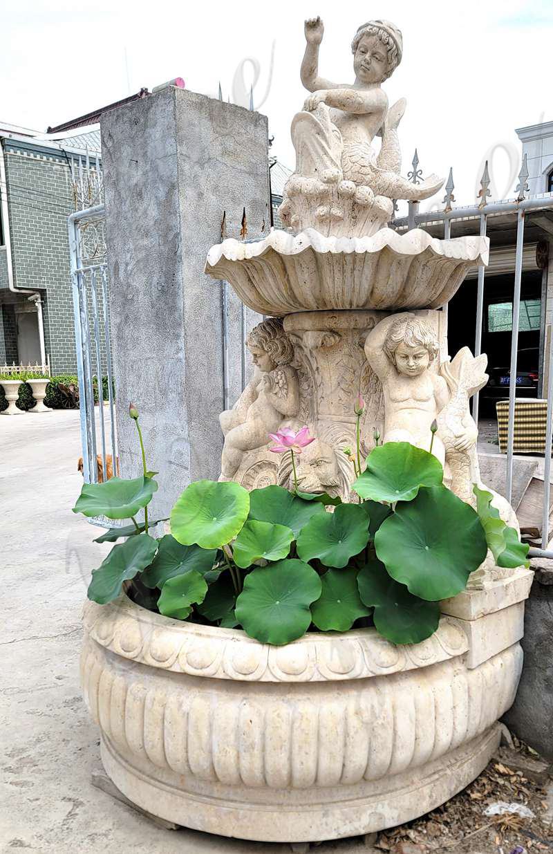 baby statue water fountain