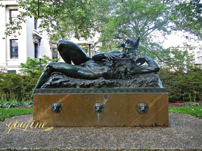 bronze Greek Pan Statue
