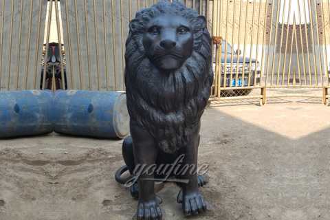 Large bronze lion statues for sale