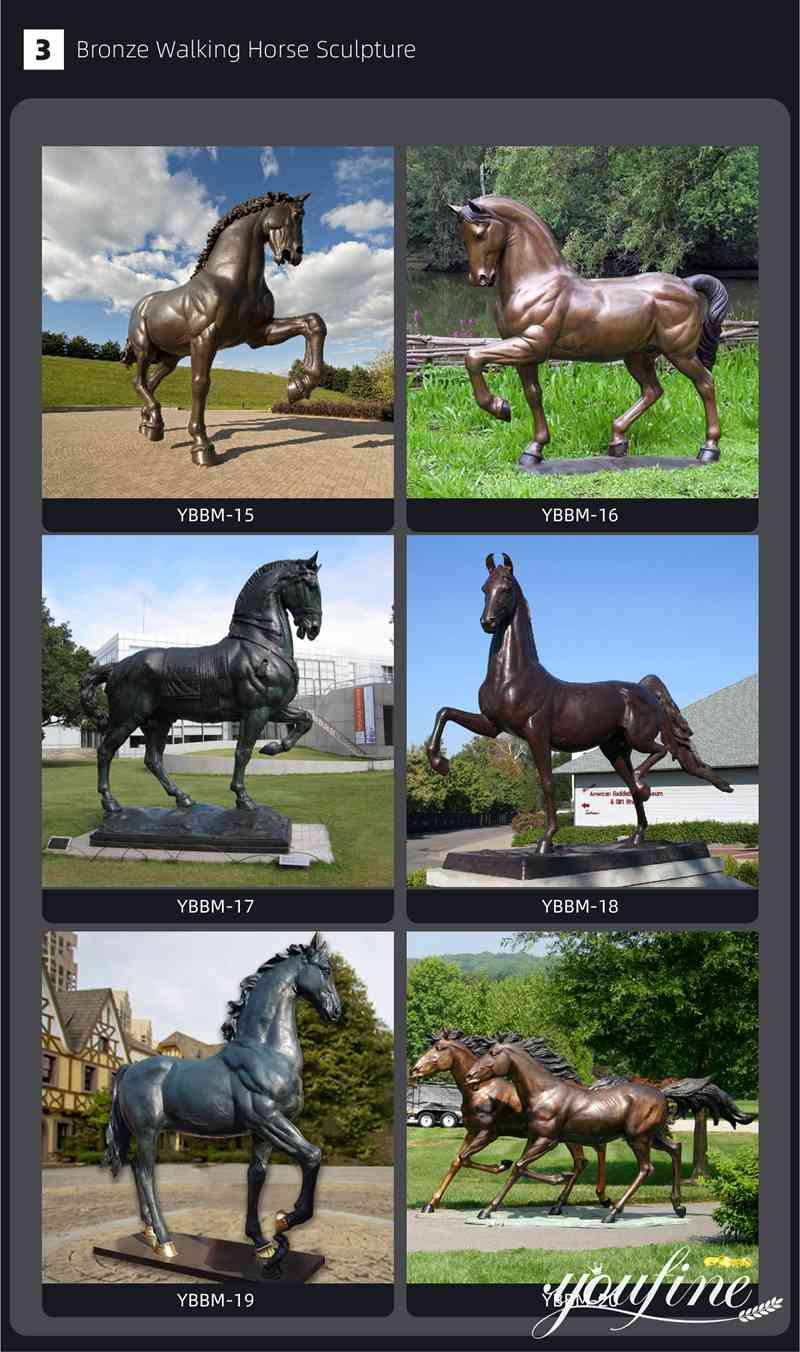 Different Horse Sculpture Shapes: