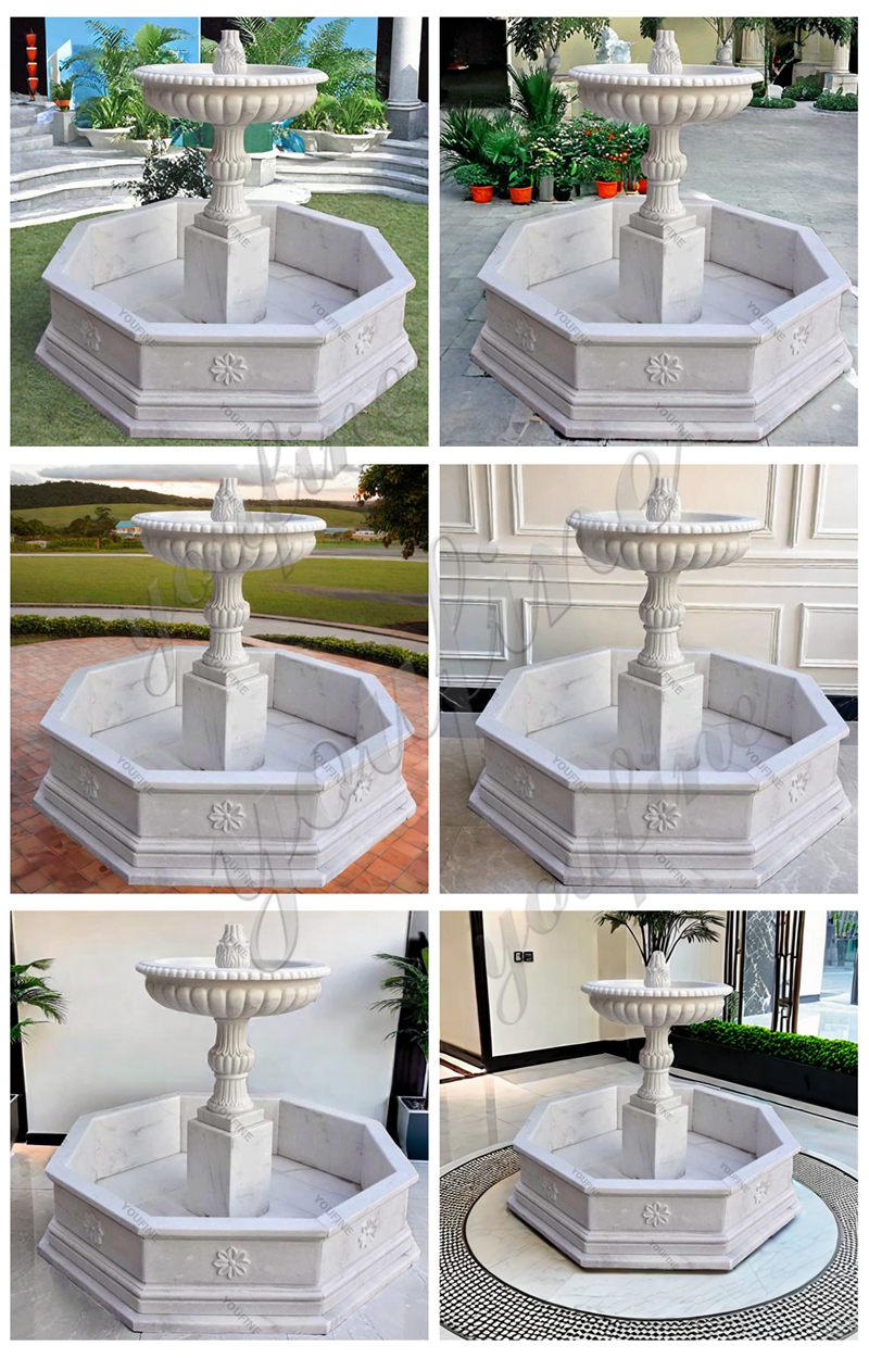 indoor marble fountain