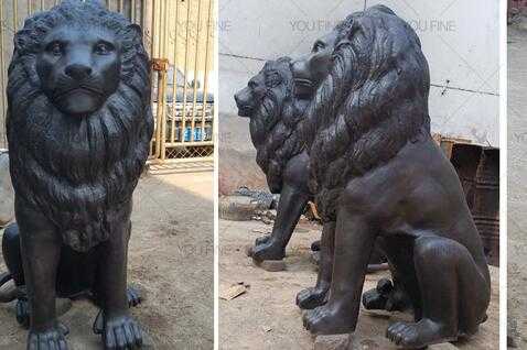 lion statue bronze for sale