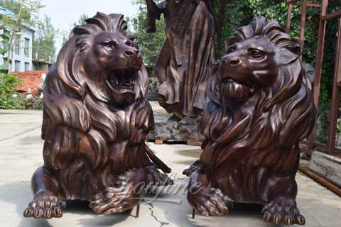 lion statue for garden decor