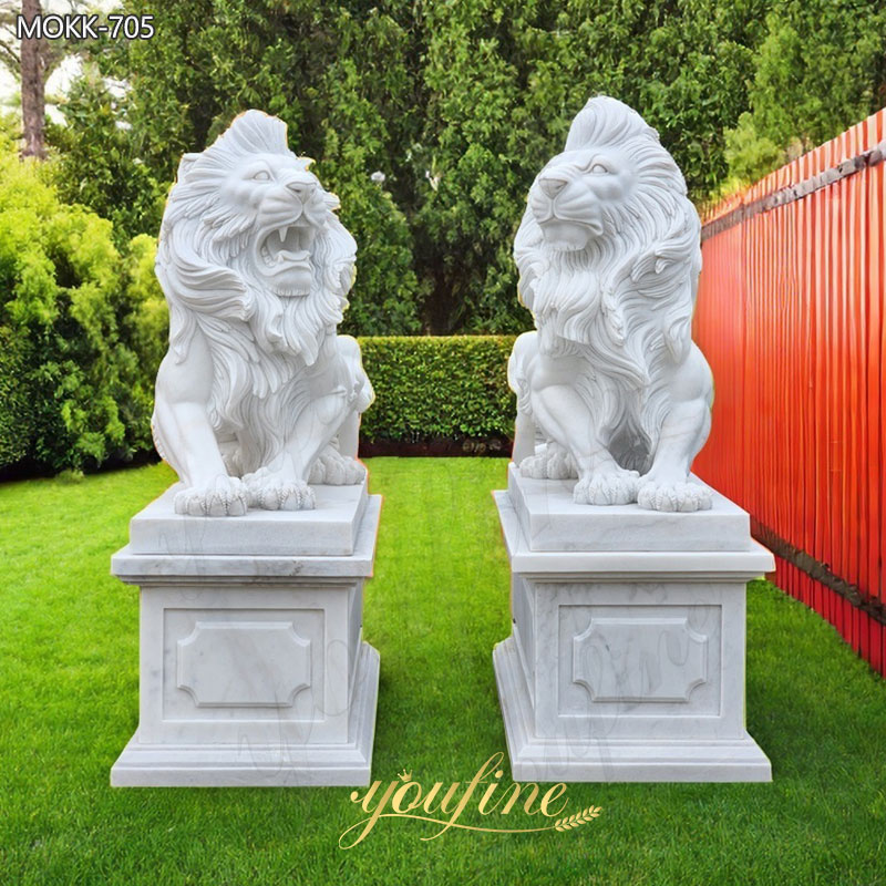 marble lion statue