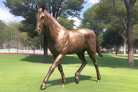 metal horse statues