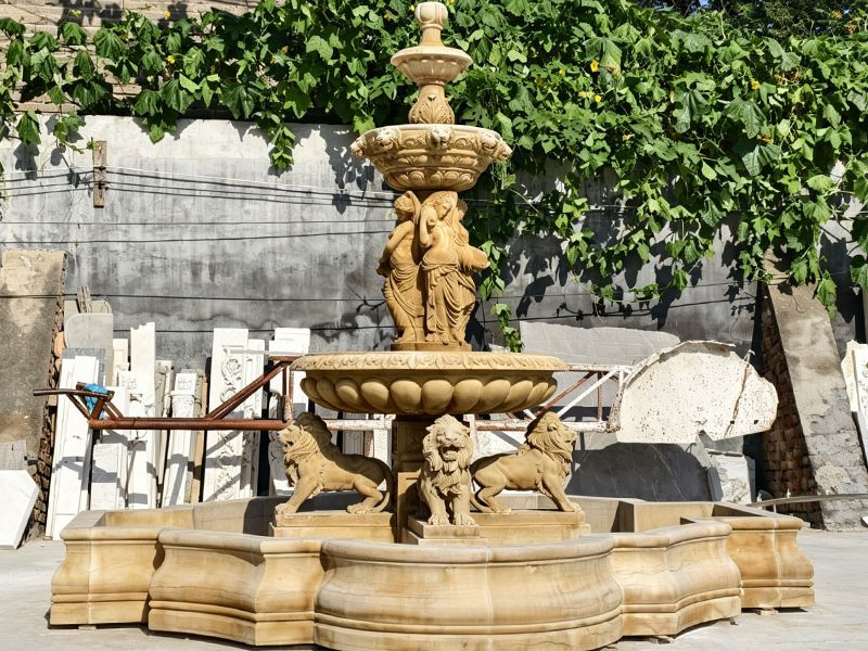waterfall statue