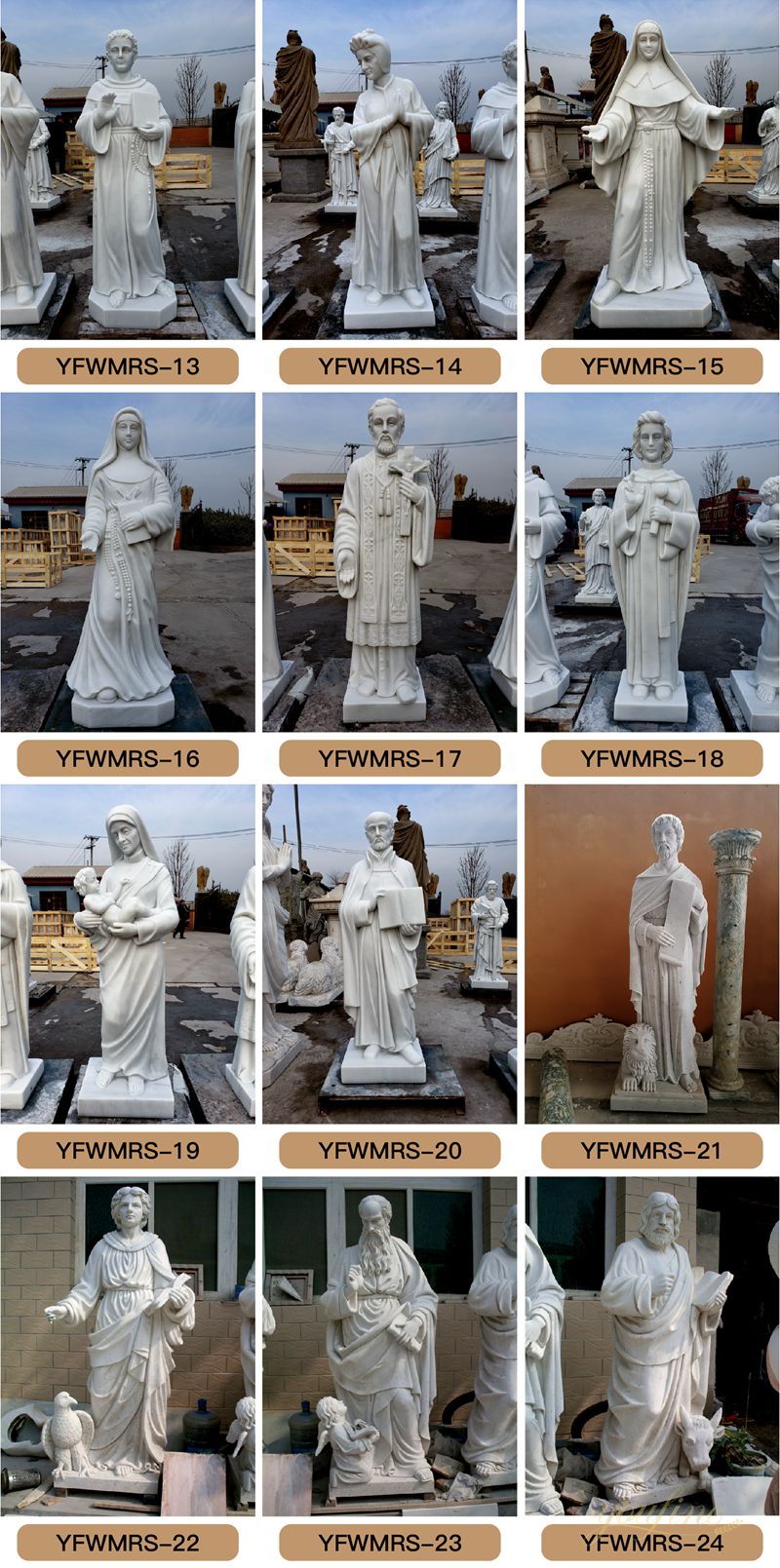 youfine marble religious Saint statue for sale