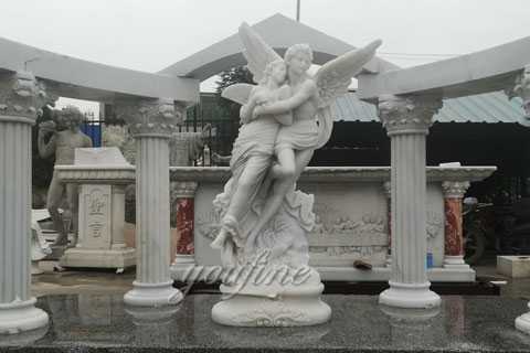 Beautiful Marble Angel Apollo and Daphne Monument for Alice from France