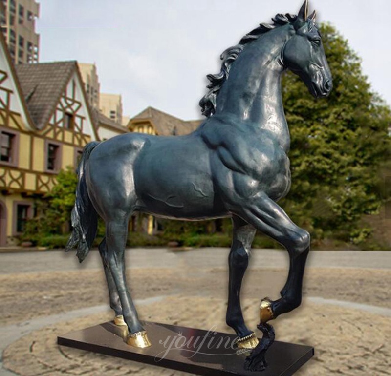 bronze horse statue life size