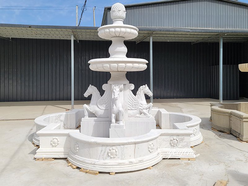 finished horse water fountain