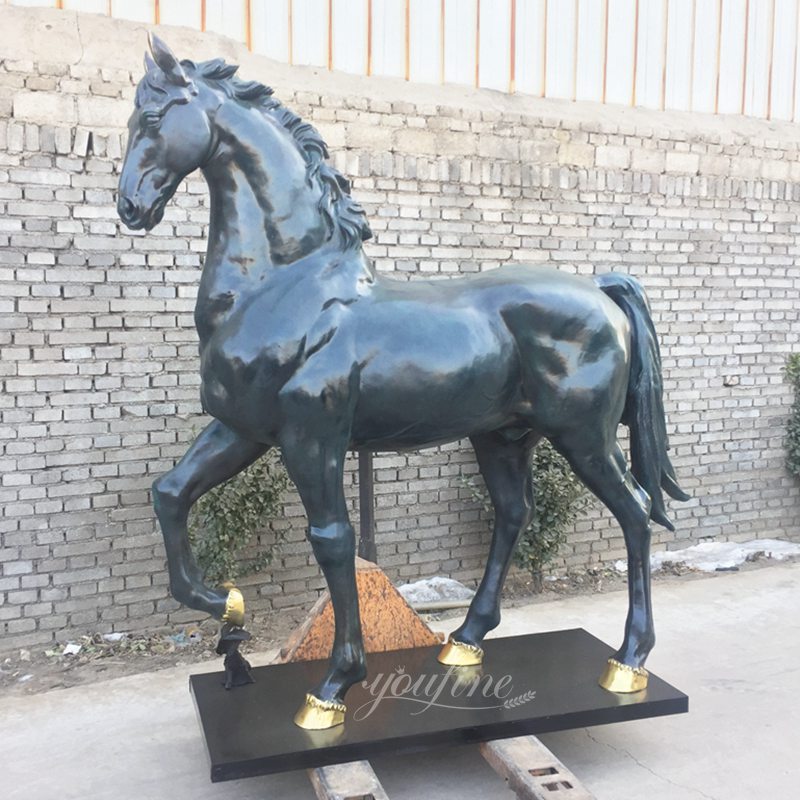 life size bronze horse statue