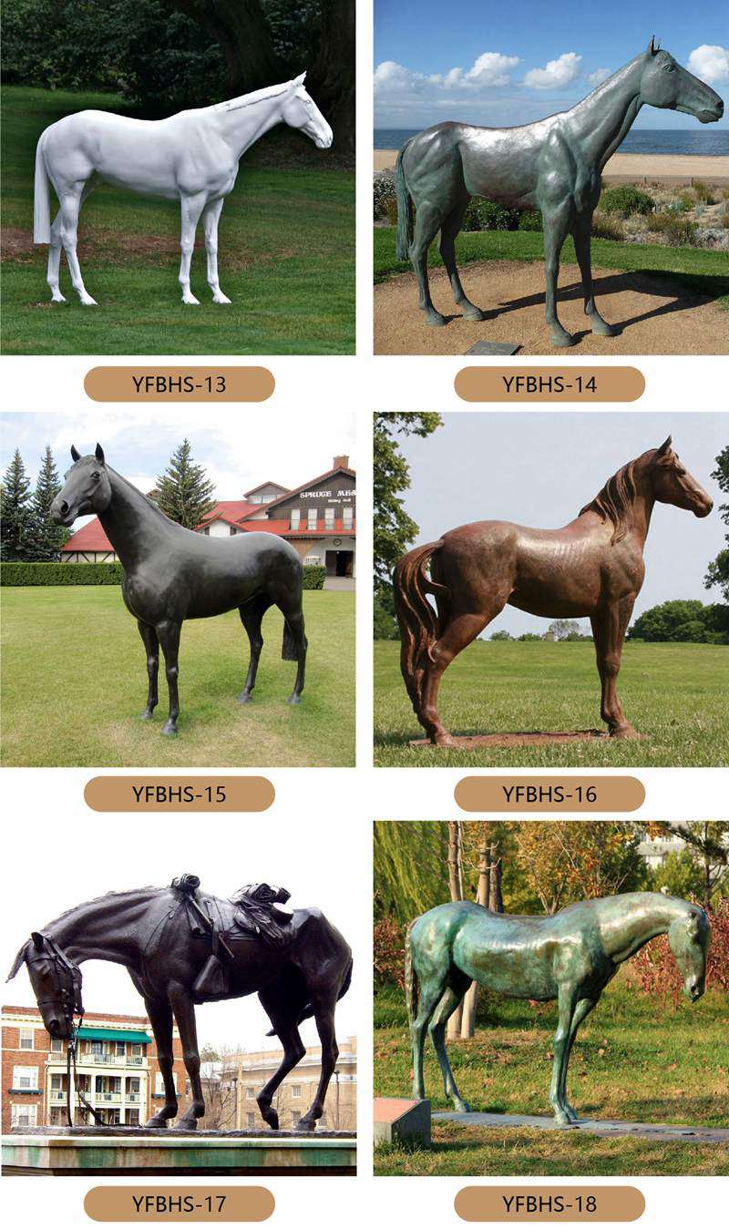 life size outdoor horse statue