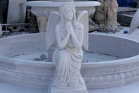 water fountain with weeping angel statues for sale