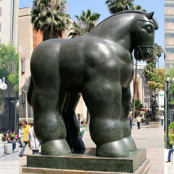 Bronze casting botero fat horse sculpture price new york