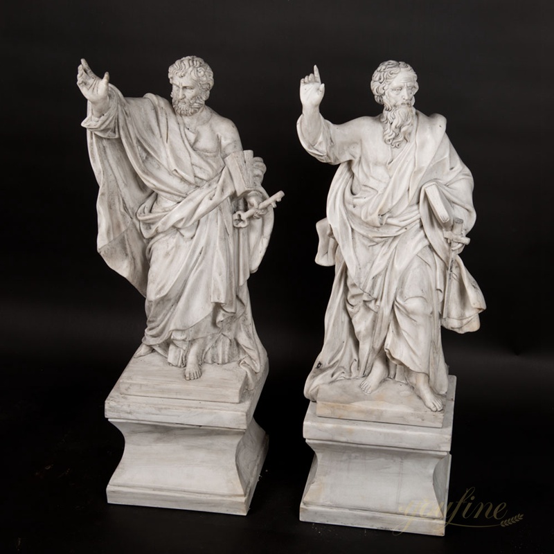 Catholic Church Saint Peter Marble Statue Outdoor Decor CHS-251